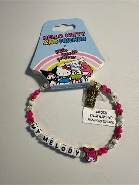 Little Words Project HELLO KITTY “MY MELODY” Bracelet  Size LXL Multicolored NW